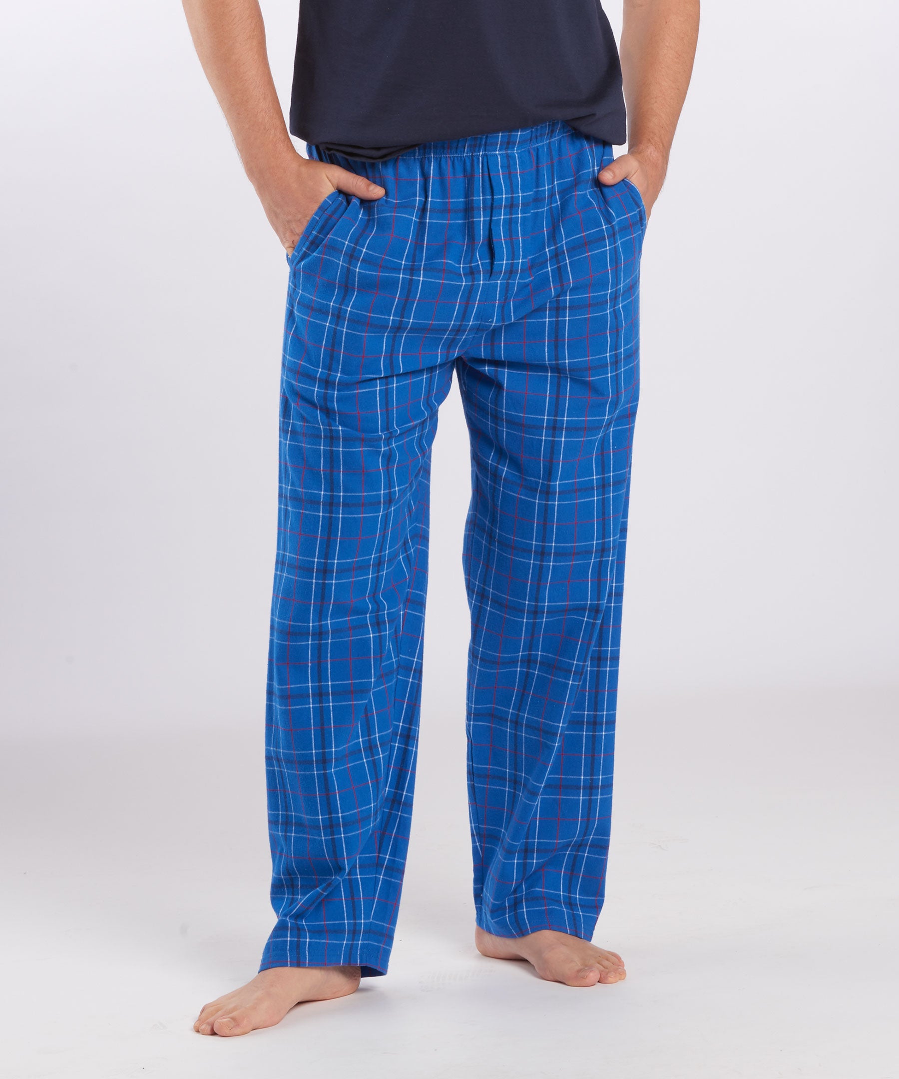 Men's Flannel Buffalo Plaid Pajama Pant in Charcoal