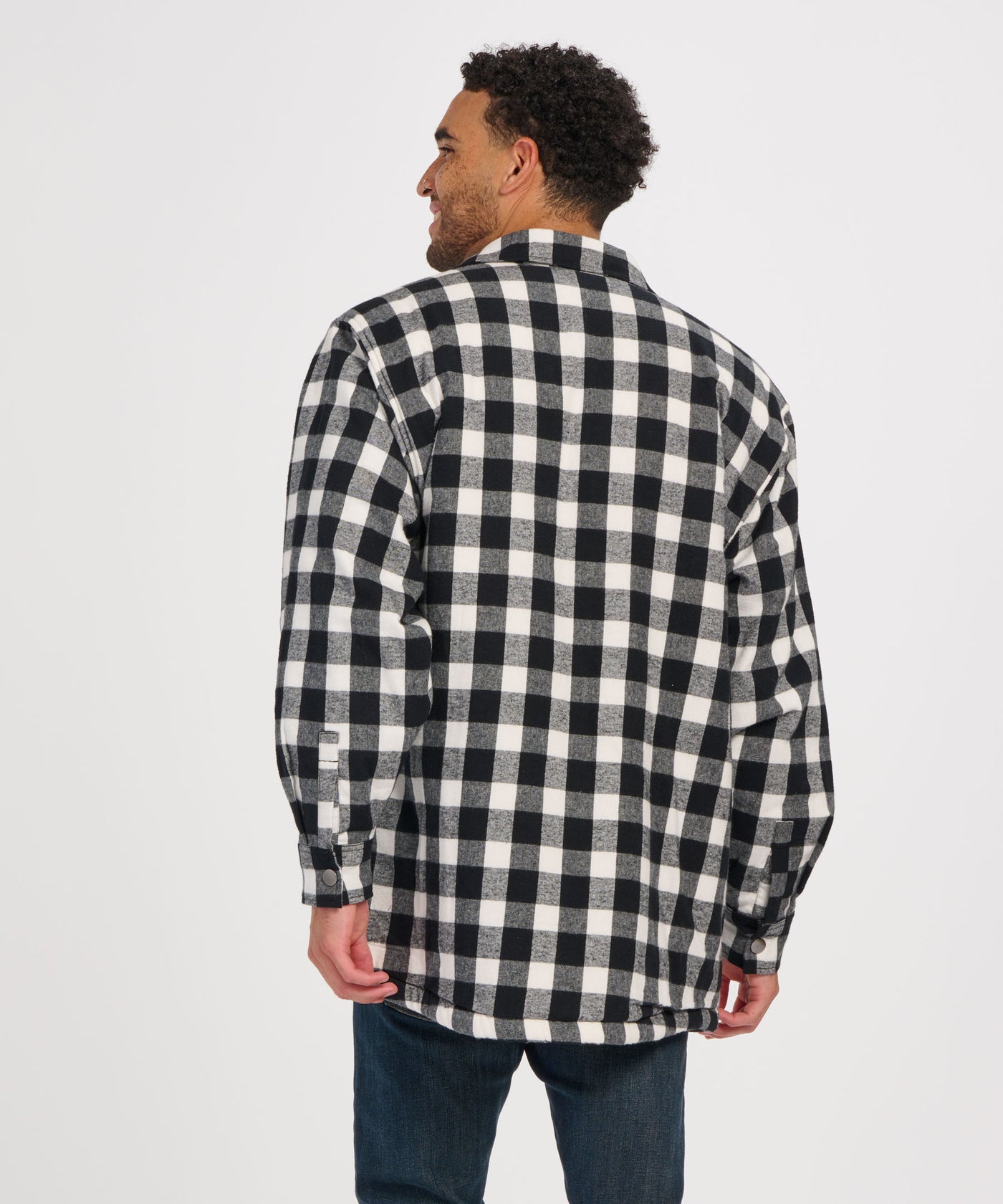 black/white buffalo plaid