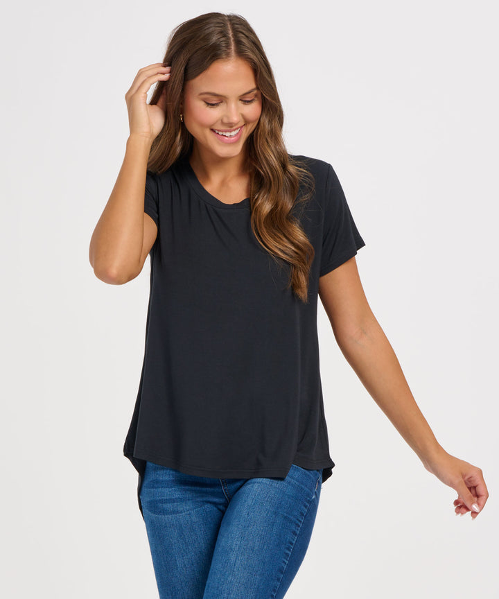 Women's Bamboo Scoop Neck Tee – Boxercraft
