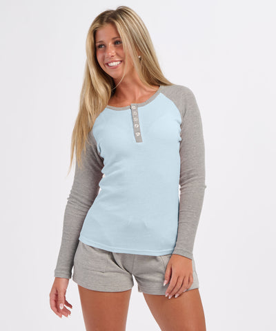 sky blue/oxford heather