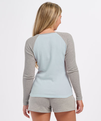 sky blue/oxford heather