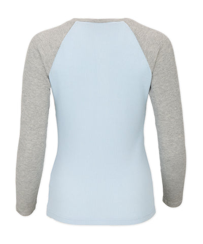 sky blue/oxford heather