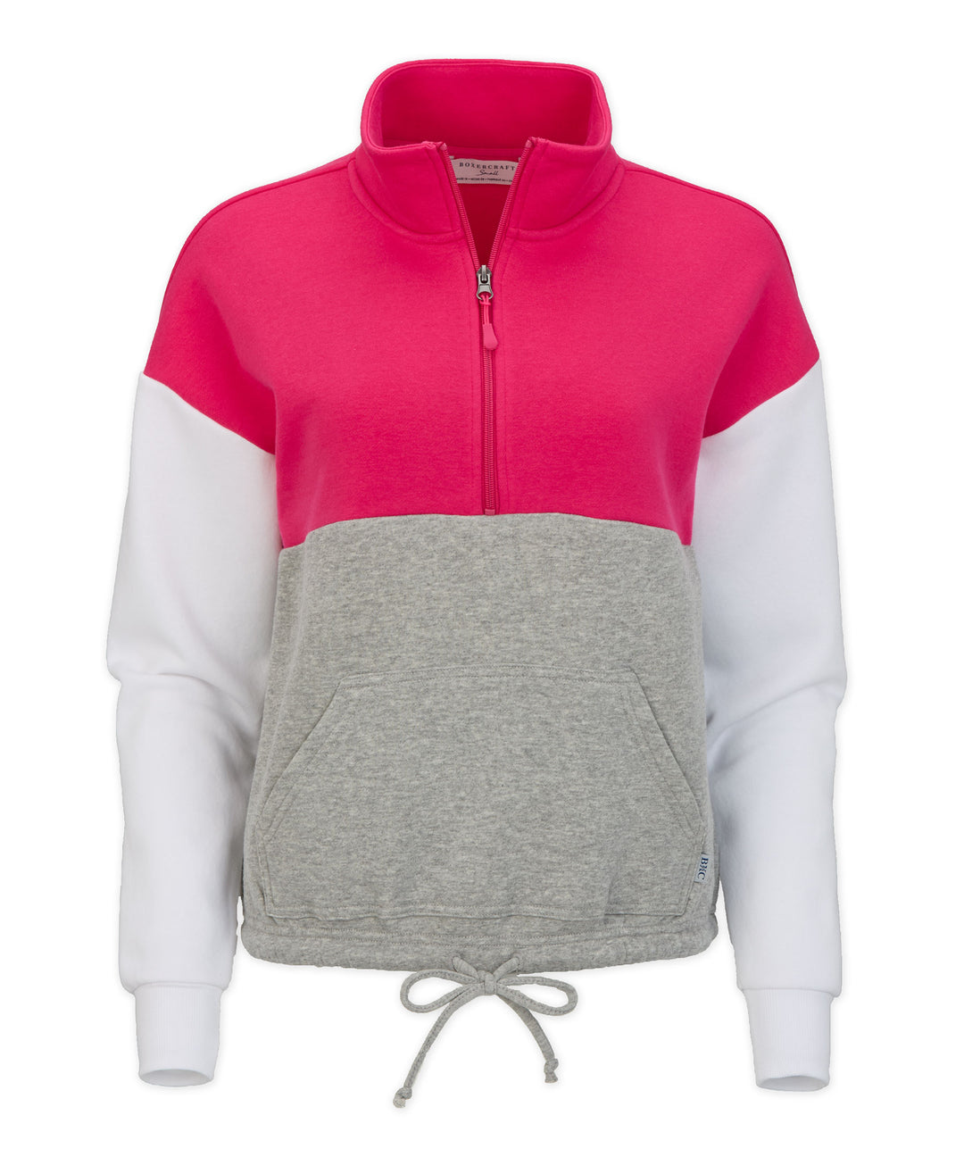 Women's Fleece Colorblocked Quarter-Zip Pullover – Boxercraft