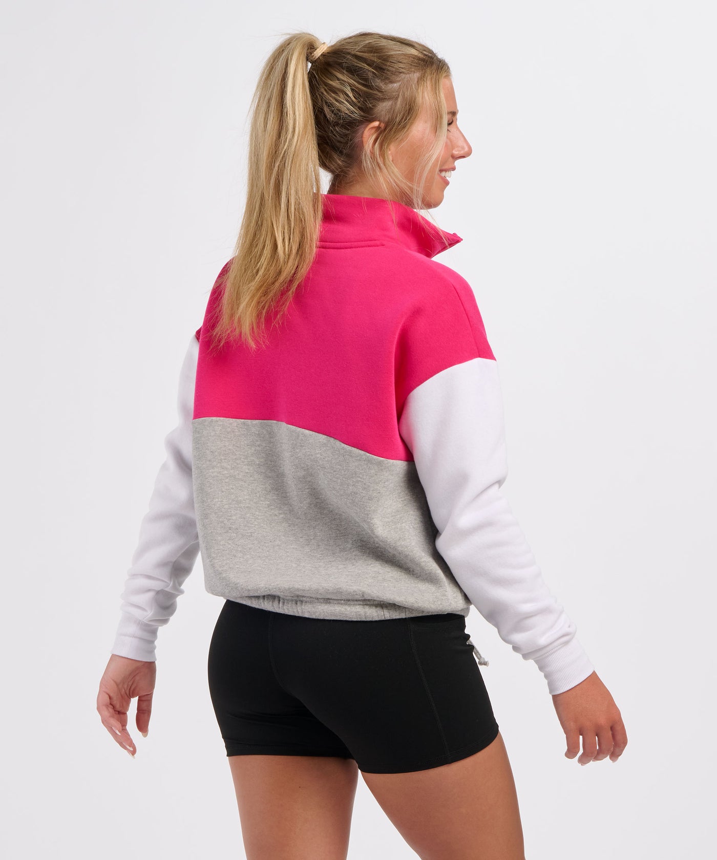Women's Fleece Colorblocked Quarter-Zip Pullover – Boxercraft