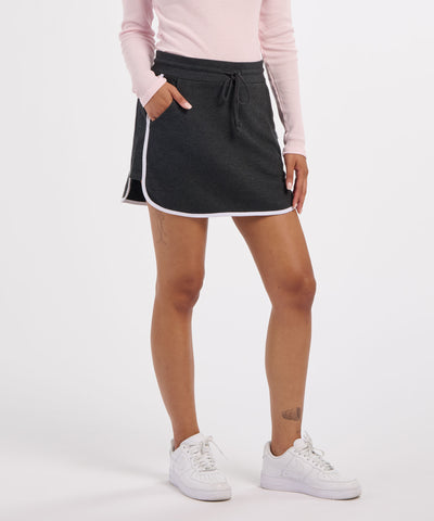 charcoal heather/white