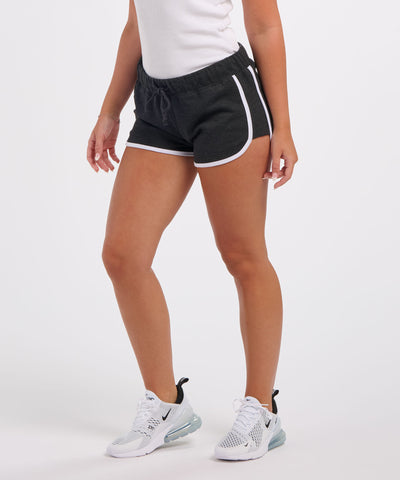 charcoal heather/white