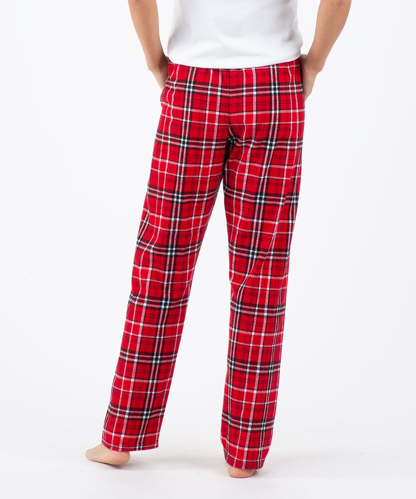 Boxercraft Women's Bucky Badger Flannel Pants (Red Check)