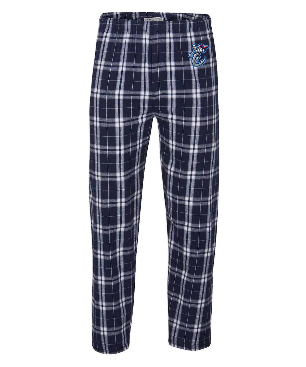 navy/silver plaid