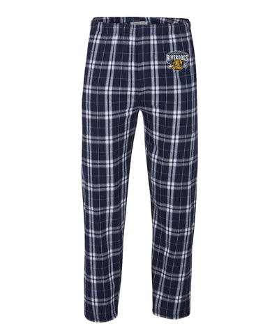 navy/silver plaid