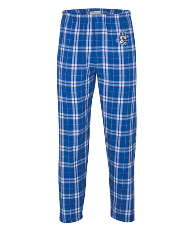 royal/silver plaid