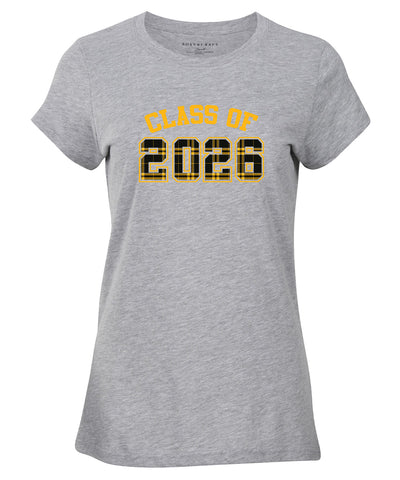 oxford heather with black/gold plaid