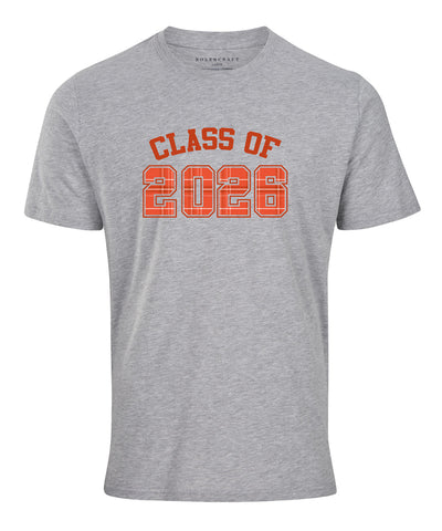 oxford heather with orange carnegie plaid