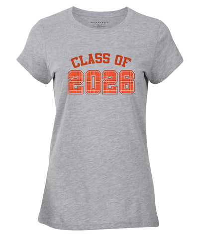 oxford heather with orange carnegie plaid