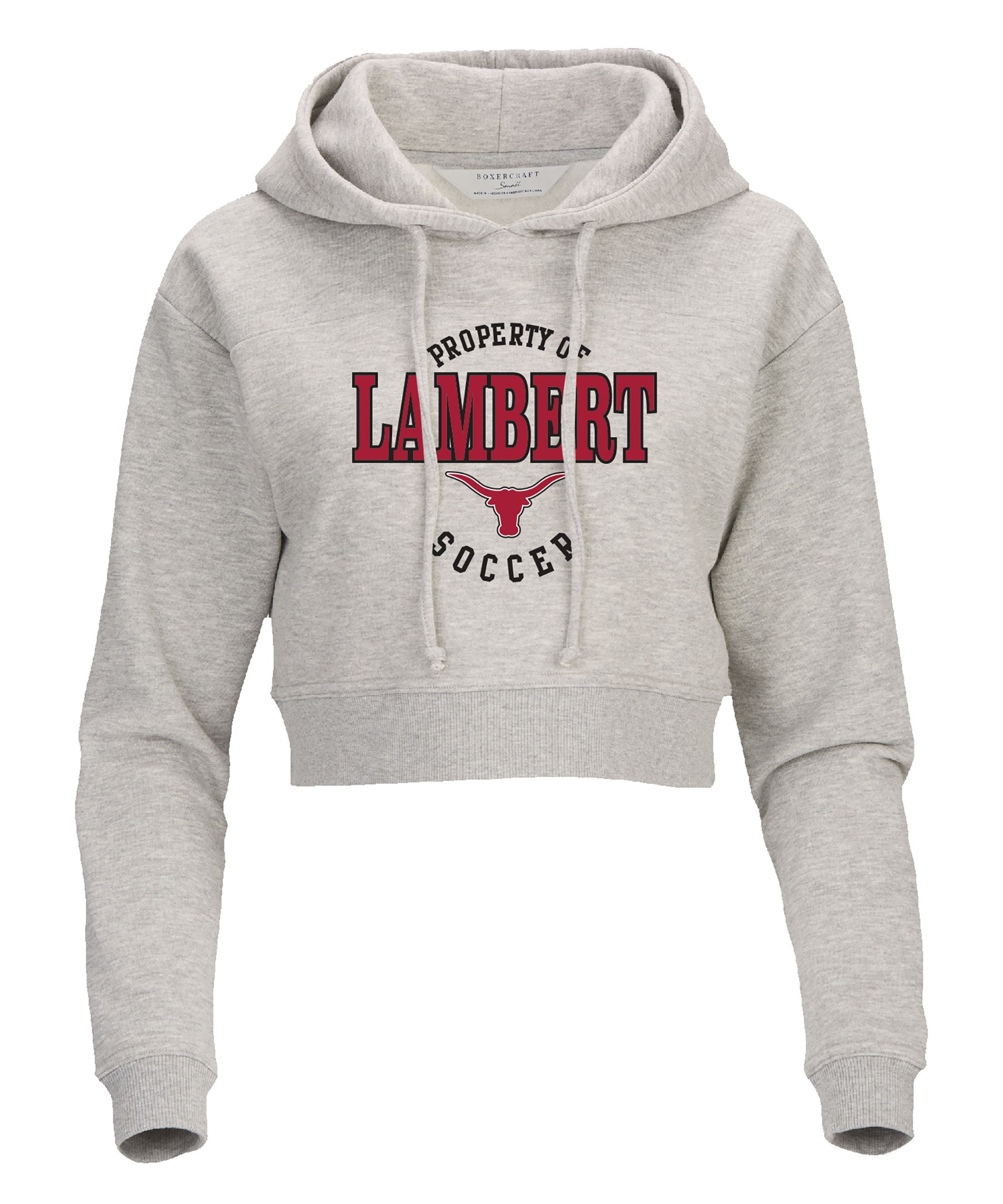 Lambert Soccer Women's Fleece Cropped Hoodie – Boxercraft