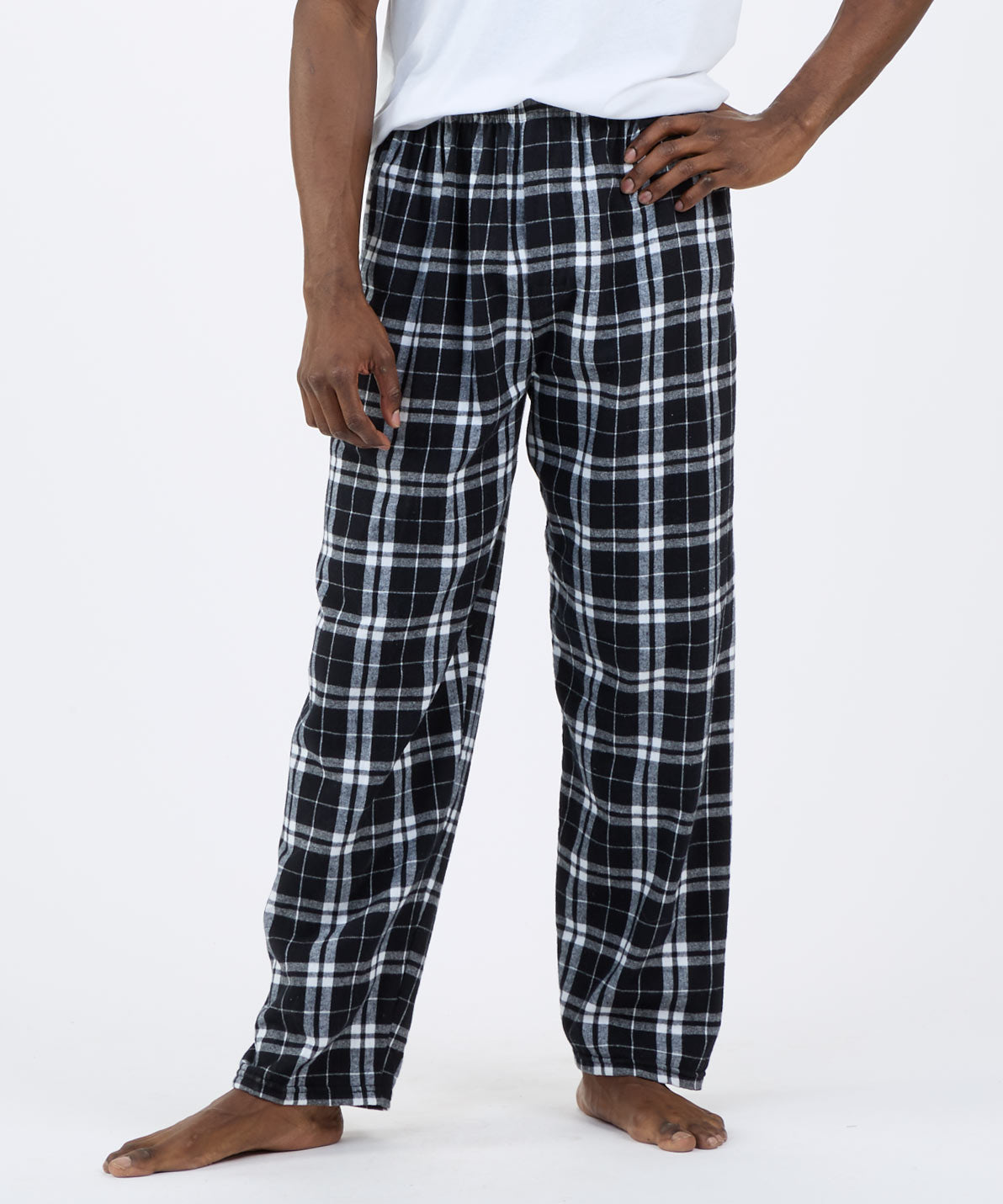 Boxercraft Men's Harley Natural Indigo Metro Plaid Flannel Pajama Pant
