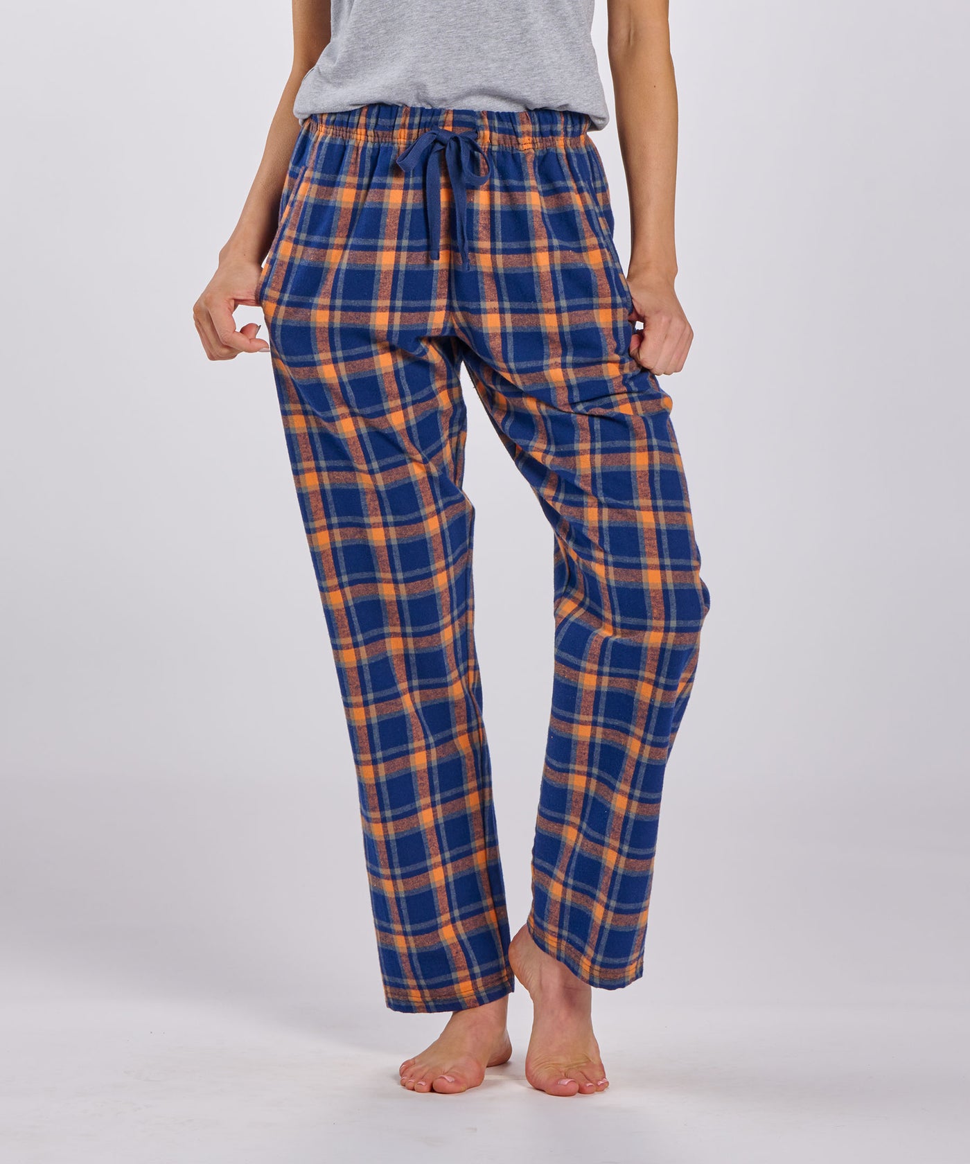 Boxercraft Women's Haley Charcoal/Lavender Plaid Flannel Pajama Pant